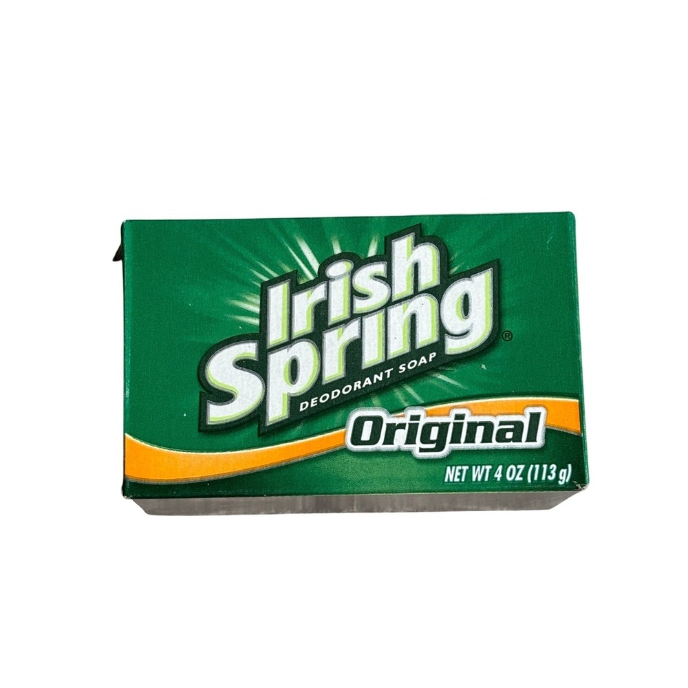 Irish Spring Original Deodorant Soap Bar 4 oz Bath‎ Size New Sealed Made in USA